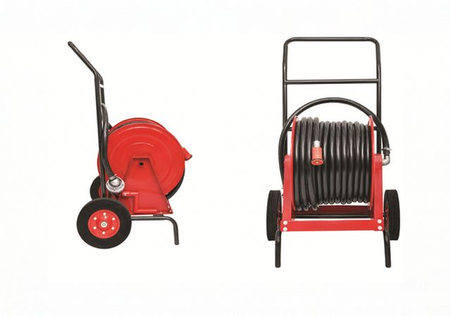 MOBIAK Trolley Water Hose Reel ¾" – 60m Mobile Firefighting Hose Reel